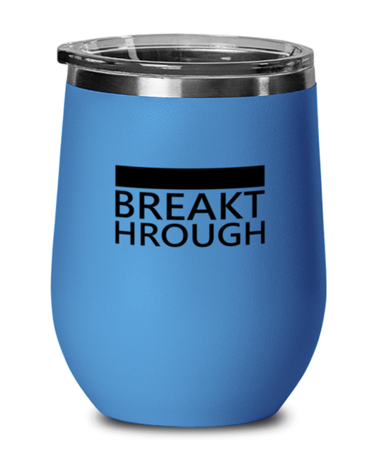 Breakthrough, blue drinkware metal glass. Model 60062