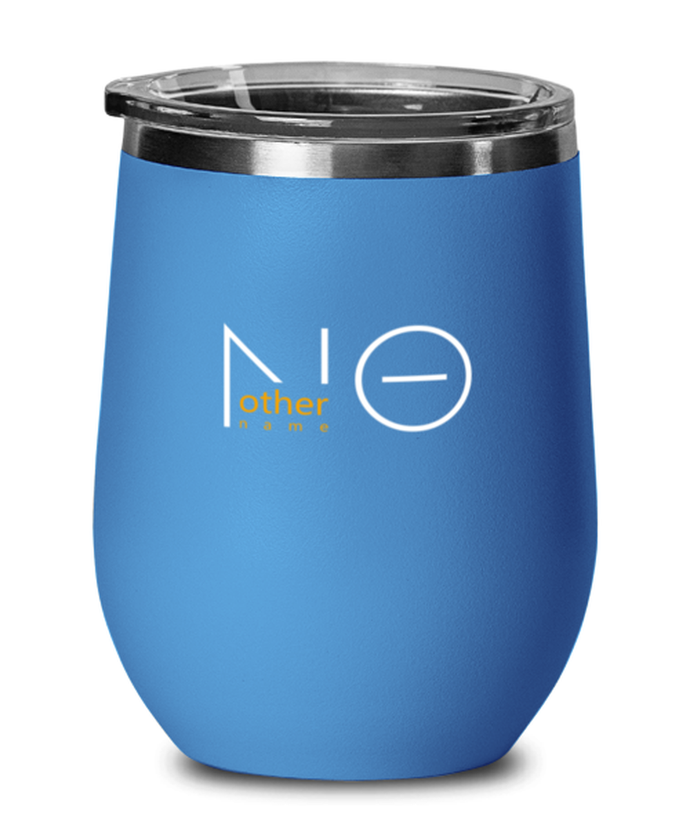 No Other Name, blue drinkware metal glass. Model 60062