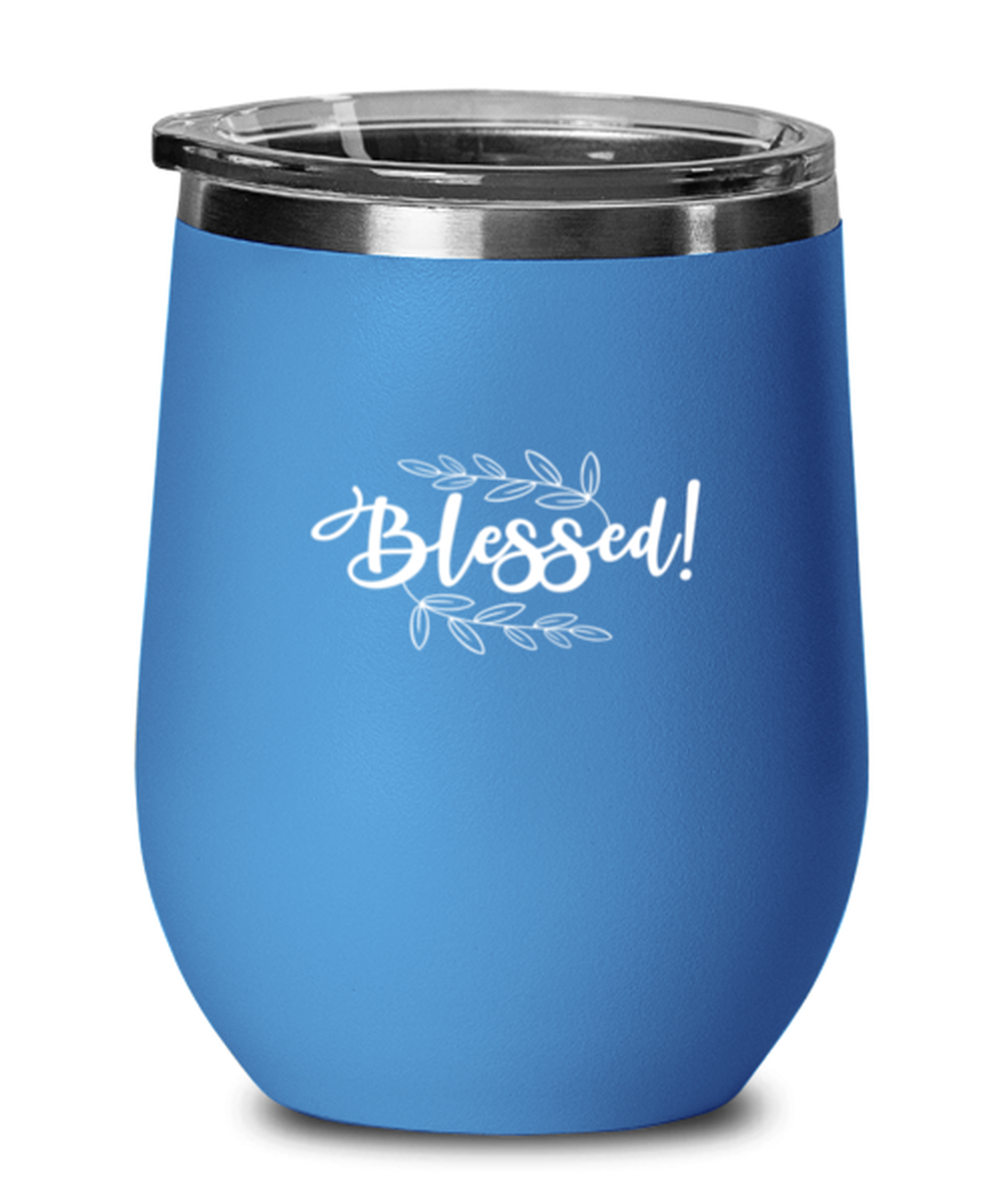 Blessed 5, blue drinkware metal glass. Model 60062