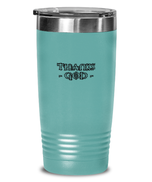 Thanks God, teal tumbler. Model 60064