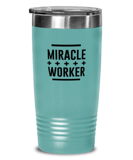 Miracle Plus Worker, teal tumbler. Model 60064