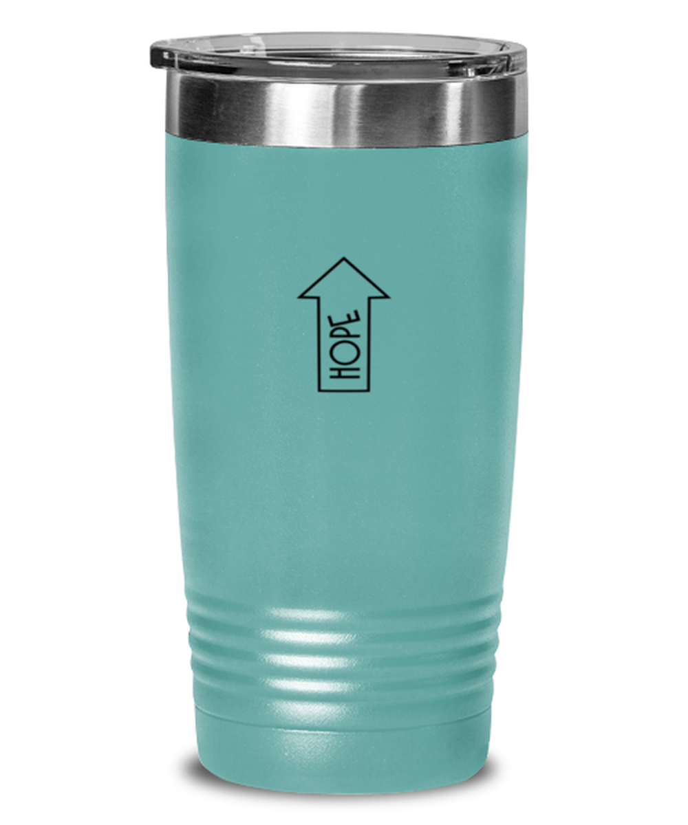 Hope, teal tumbler. Model 60064