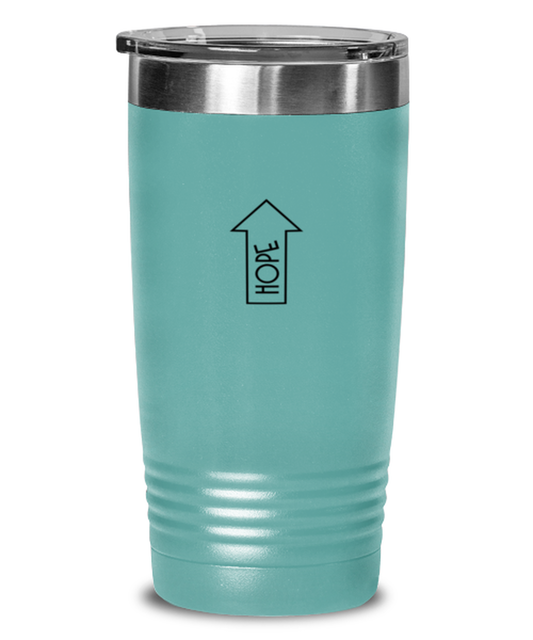 Hope, teal tumbler. Model 60064
