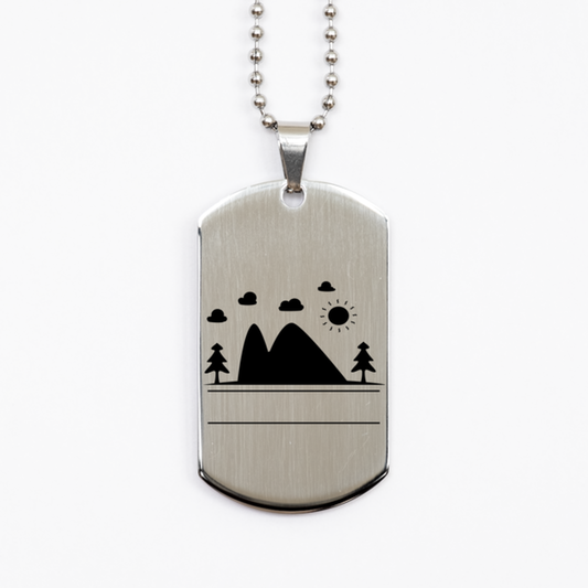 Campfire,  Silver Dog Tag. Model 60067