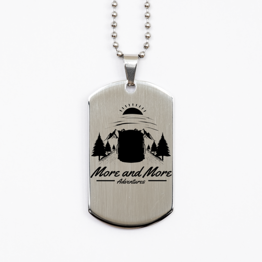 More and More Adventure,  Silver Dog Tag. Model 60067