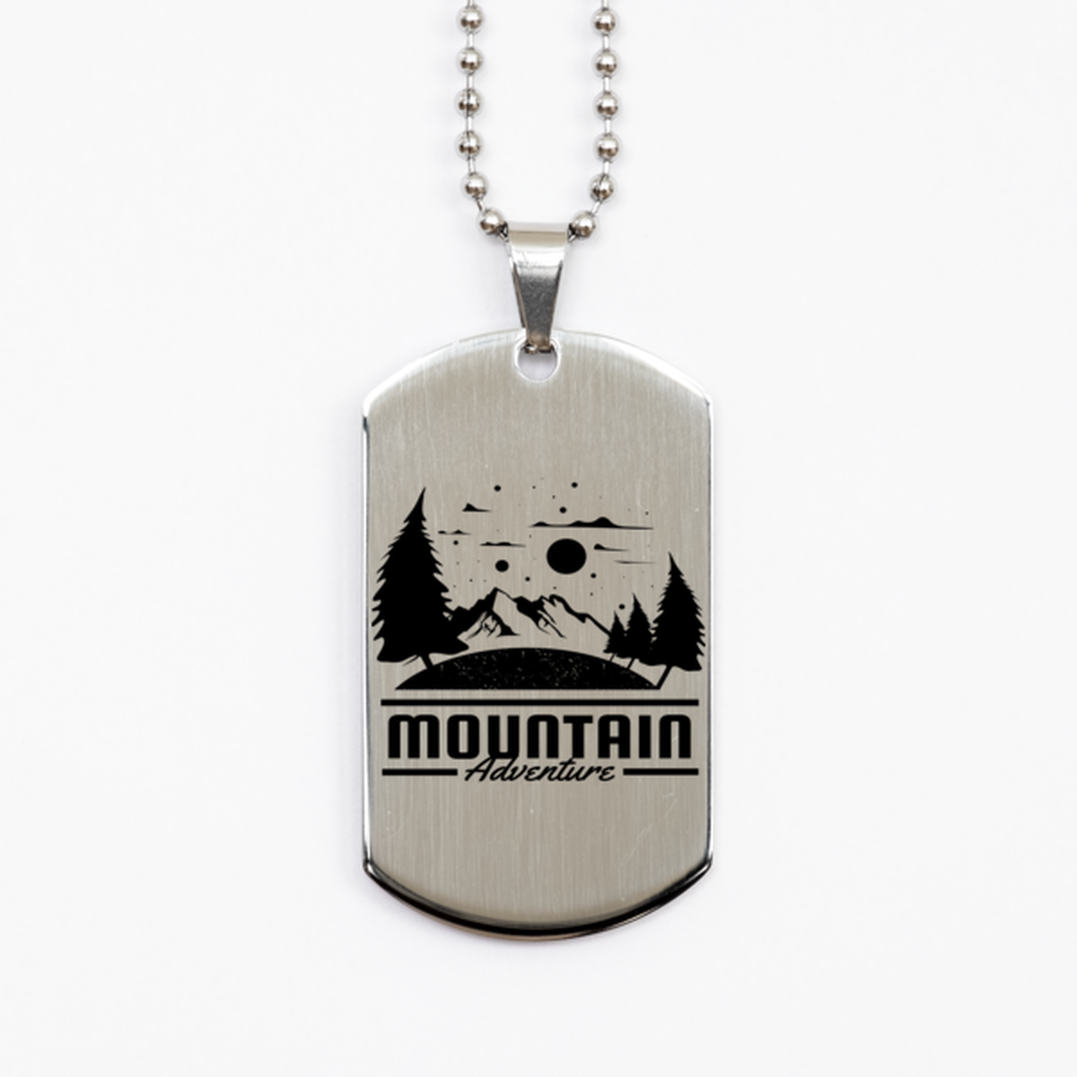 Mountain Adventure,  Silver Dog Tag. Model 60067