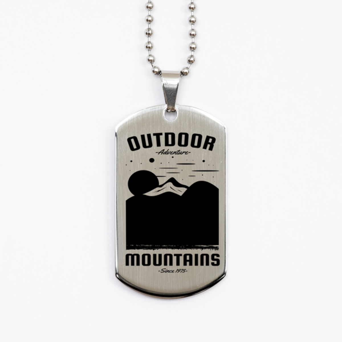 Outdoor Adventure,  Silver Dog Tag. Model 60067