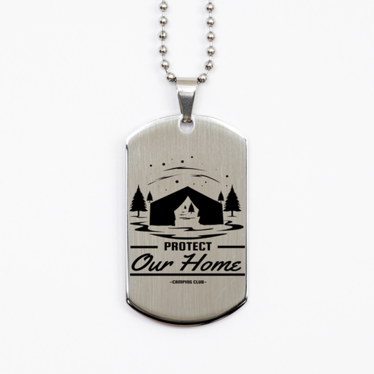 Protect Our Home,  Silver Dog Tag. Model 60067