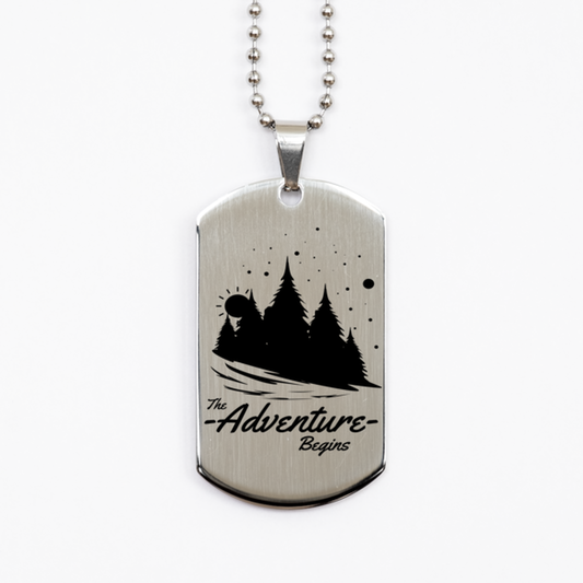 The Adventure Begins,  Silver Dog Tag. Model 60067