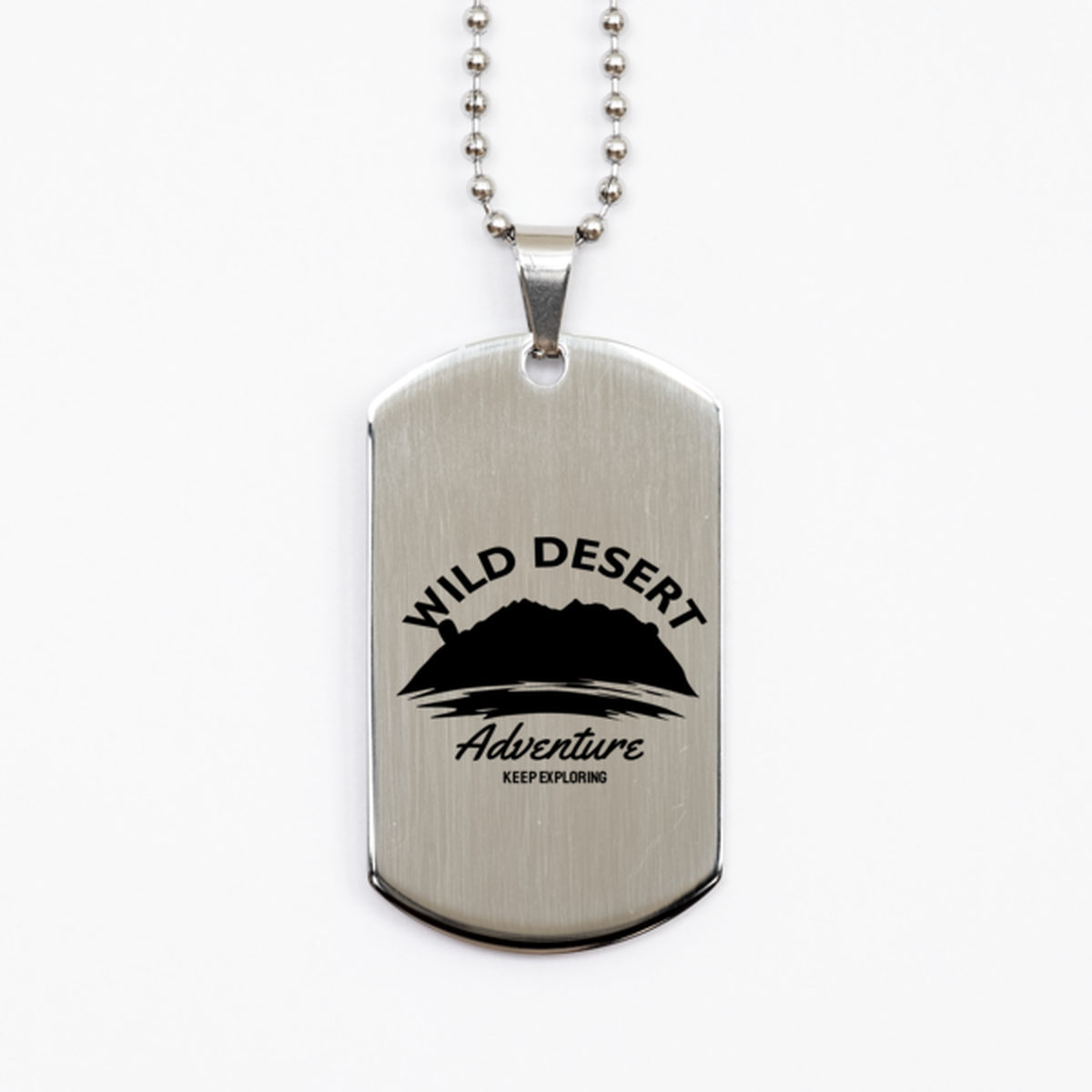 Wild Desert Adventure,  Silver Dog Tag. Model 60067