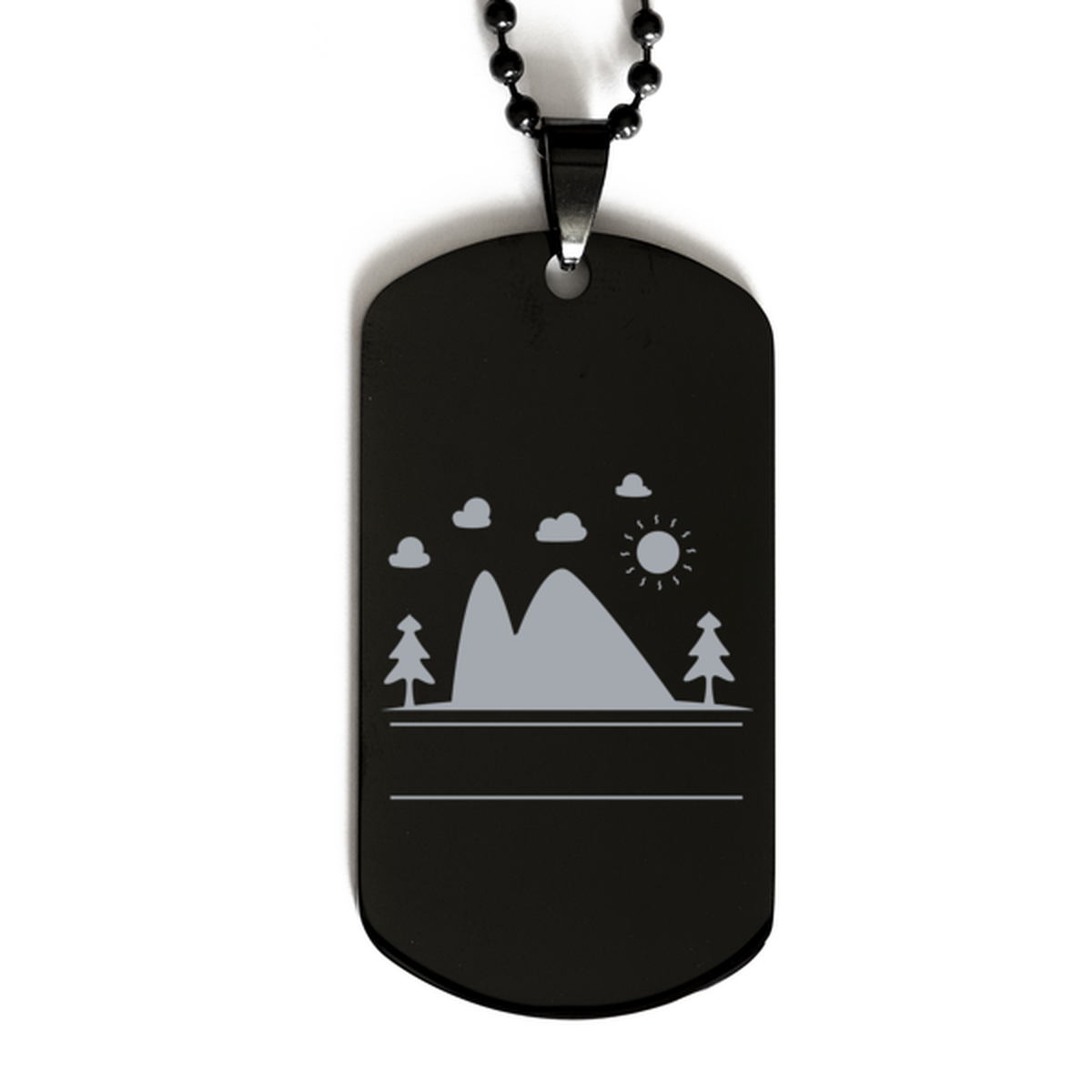 Campfire,  Black Dog Tag. Model 60068