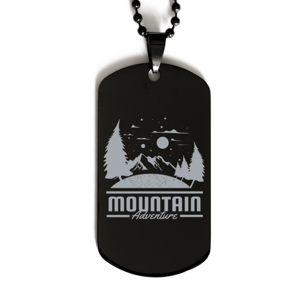 Mountain Adventure,  Black Dog Tag. Model 60068