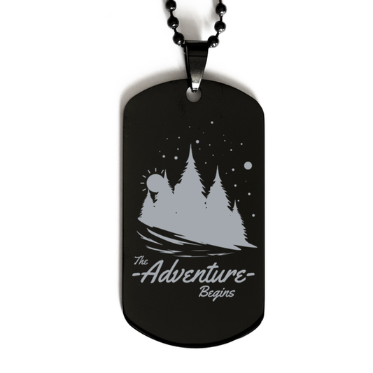 The Adventure Begins,  Black Dog Tag. Model 60068