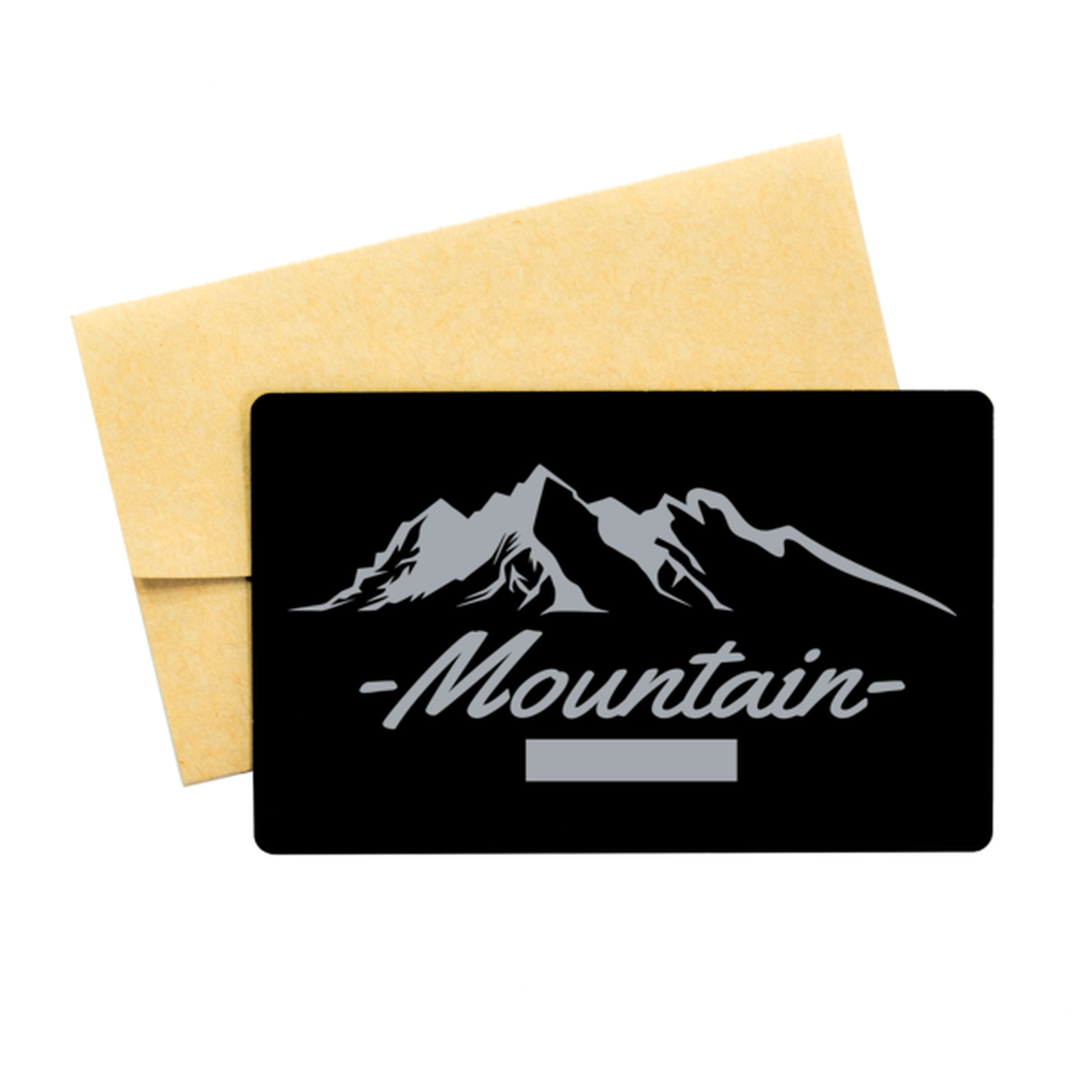 Mountain Expedition,  Black Aluminum Card. Model 60070