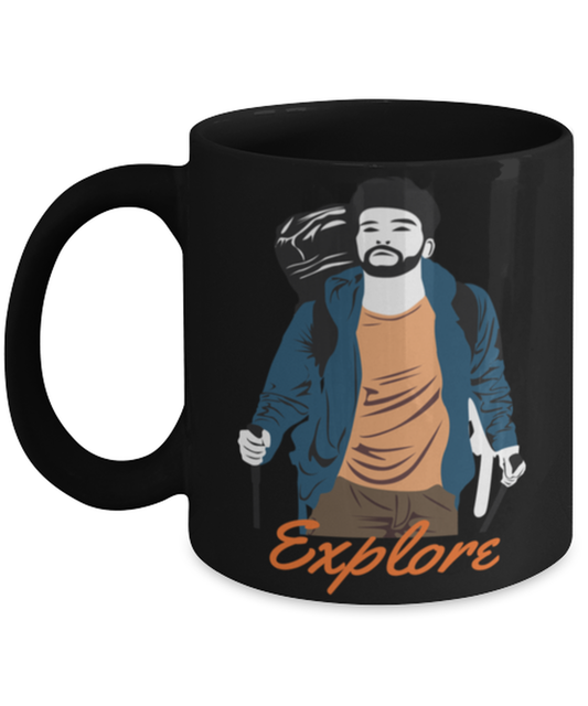 Explore the Unseen, black Coffee Mug, Coffee Cup 11oz. Model 60071