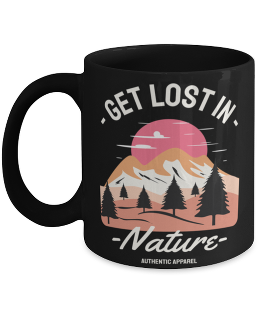 Get Lost In Nature, black Coffee Mug, Coffee Cup 11oz. Model 60071