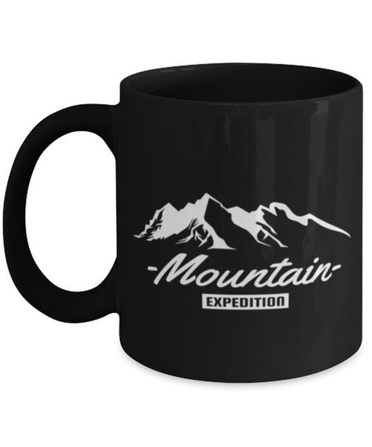 Mountain Expedition, black Coffee Mug, Coffee Cup 11oz. Model 60071