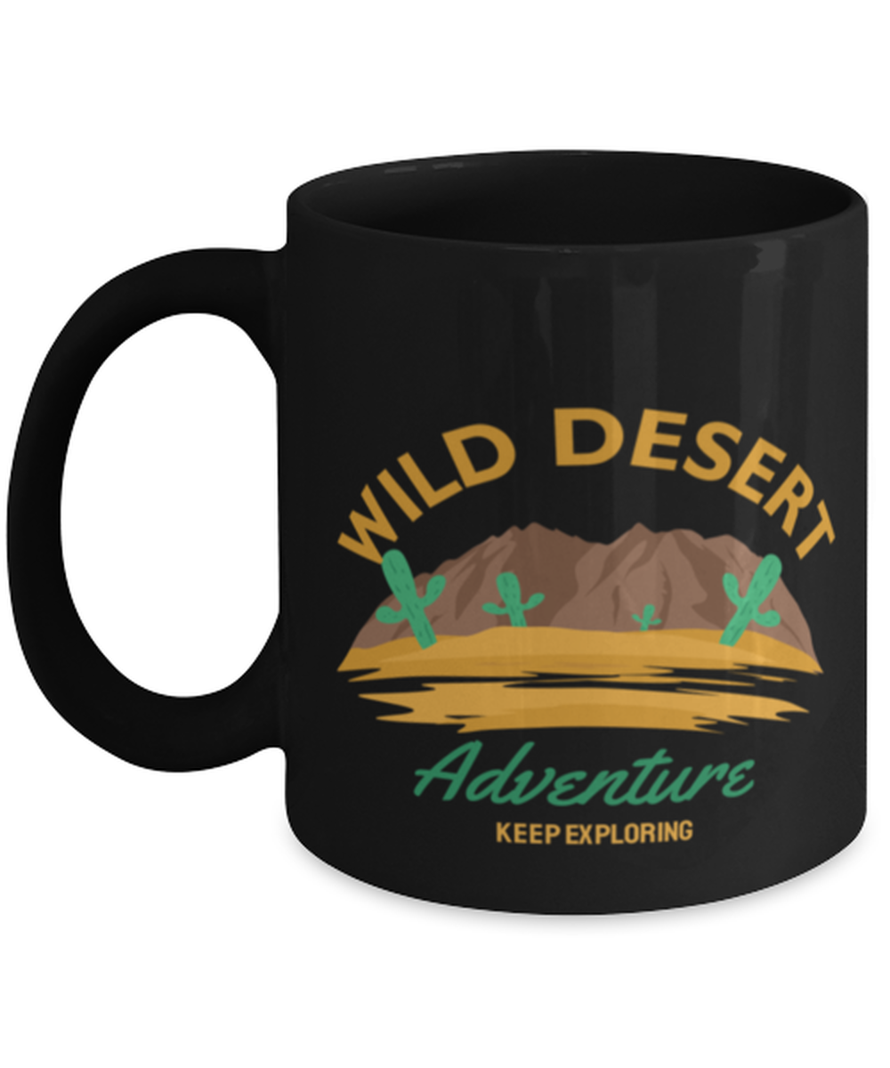 Wild Desert Adventure, black Coffee Mug, Coffee Cup 11oz. Model 60071