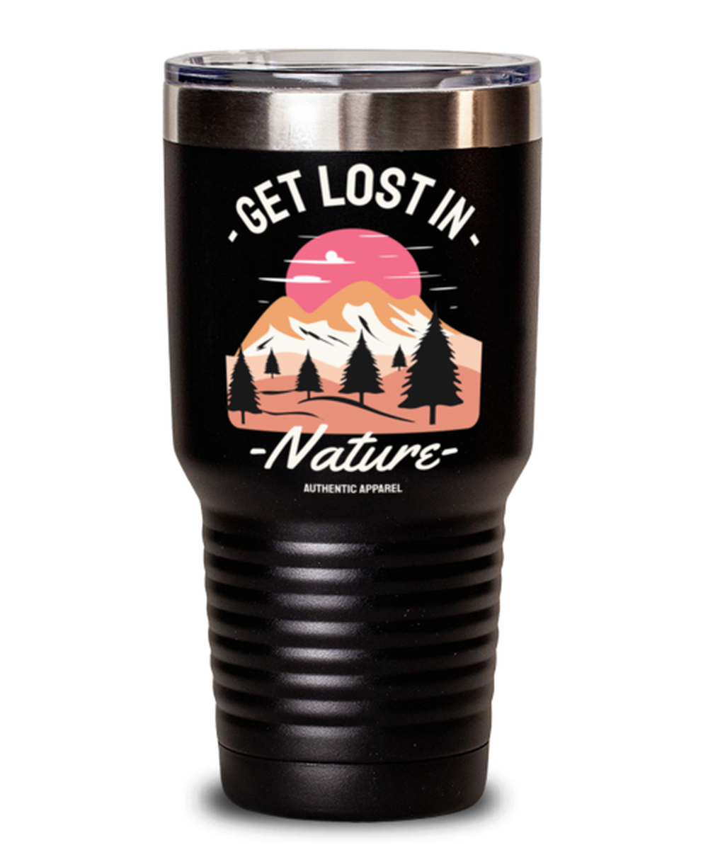 Get Lost In Nature, black Tumbler 30oz. Model 60071