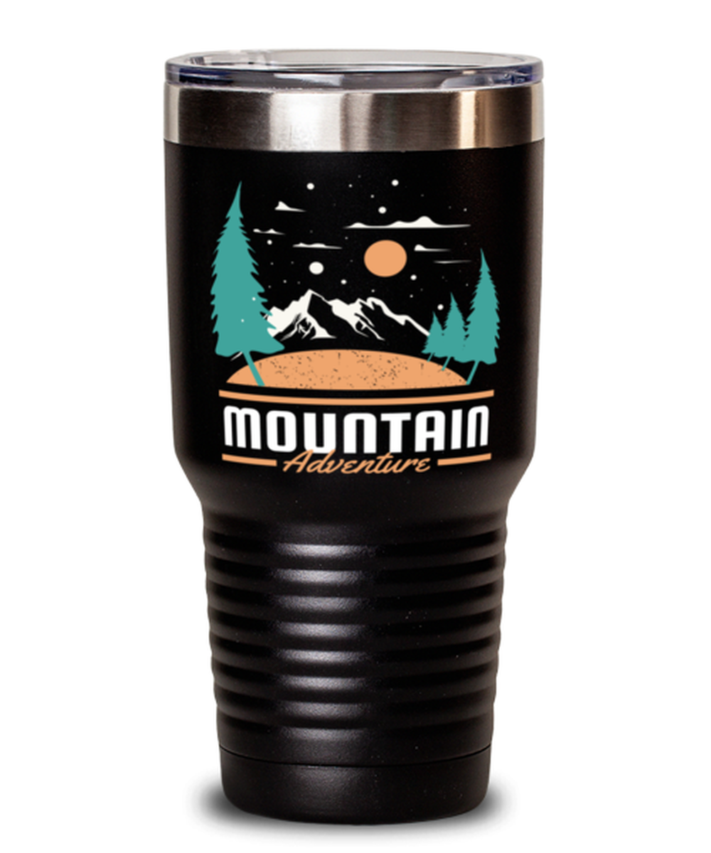 Mountain Adventure, black Tumbler 30oz. Model 60071