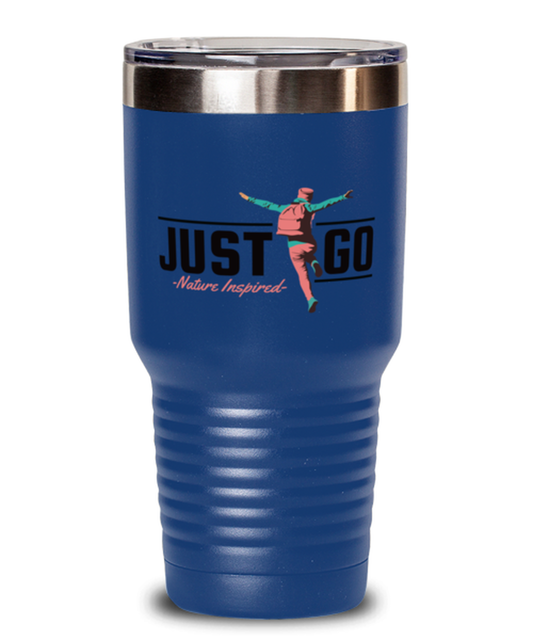 Just Go, blue Tumbler 30oz. Model 60071