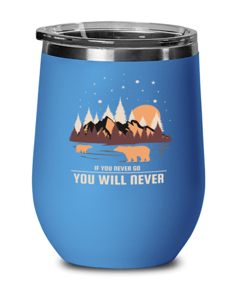 If You Never Go, blue Wineglass. Model 60072