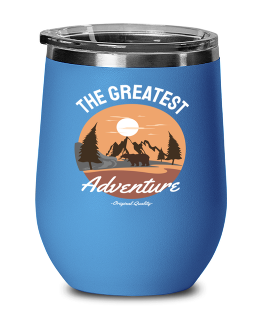 The Greatest Adventure, blue Wineglass. Model 60072