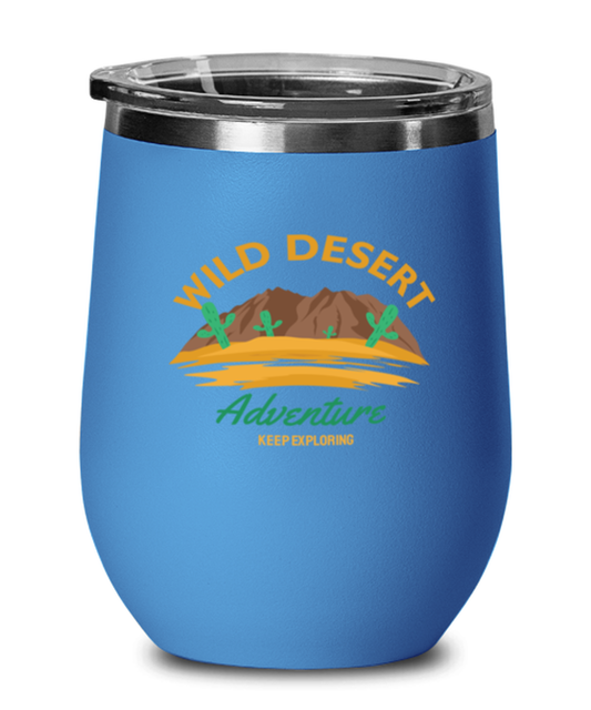 Wild Desert Adventure, blue Wineglass. Model 60072