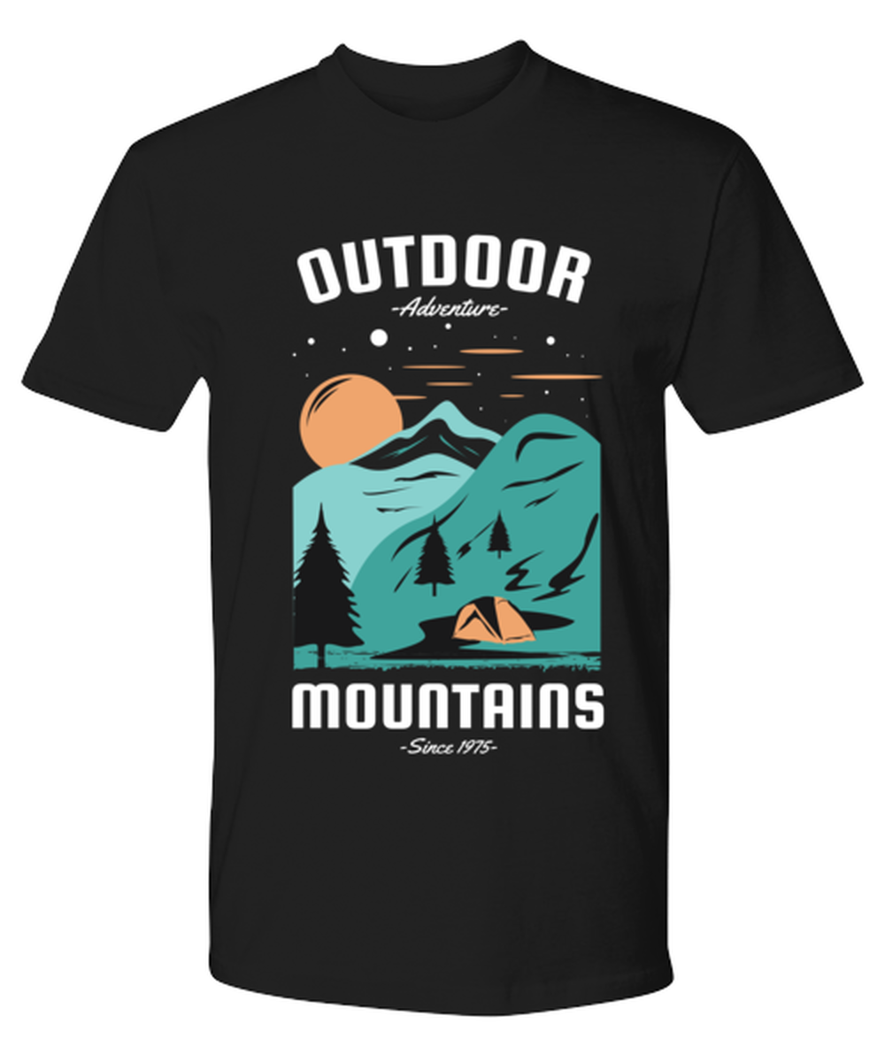 Outdoor Adventure, black Premium Tee. Model 60073