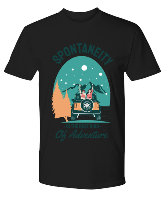 Stay Wild, black Premium Tee. Model 60073