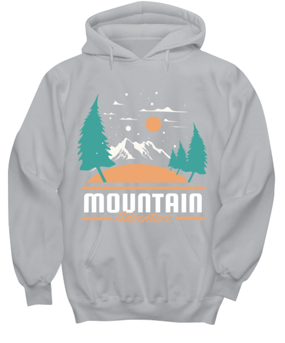 Mountain Adventure, grey Hoodie. Model 60074