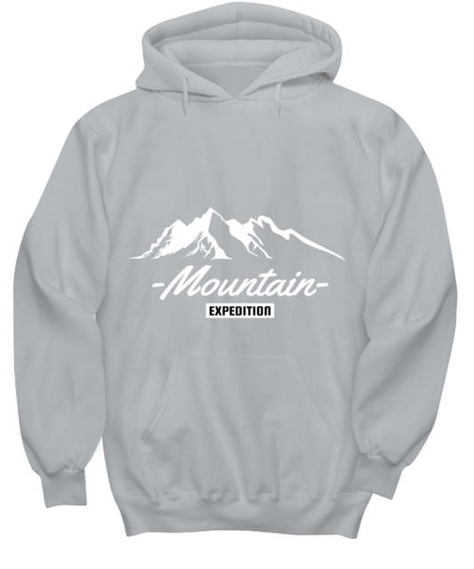 Mountain Expedition, grey Hoodie. Model 60074