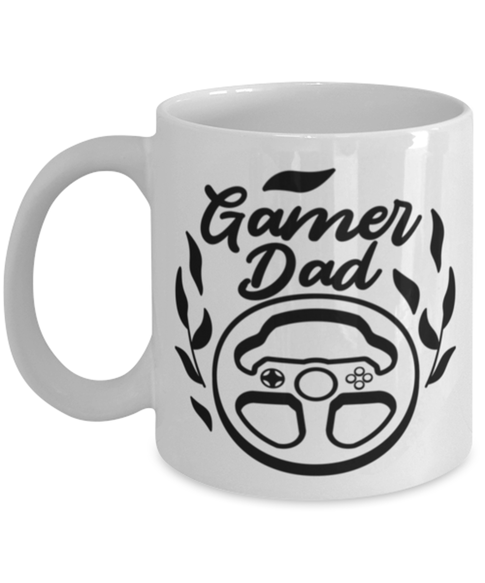Gamer Dad , white Coffee Mug, Coffee Cup 11oz. Model 60075