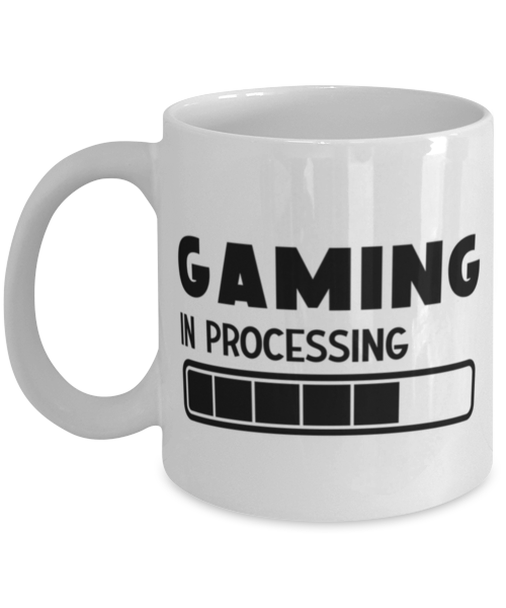 Gaming in processing , white Coffee Mug, Coffee Cup 11oz. Model 60075