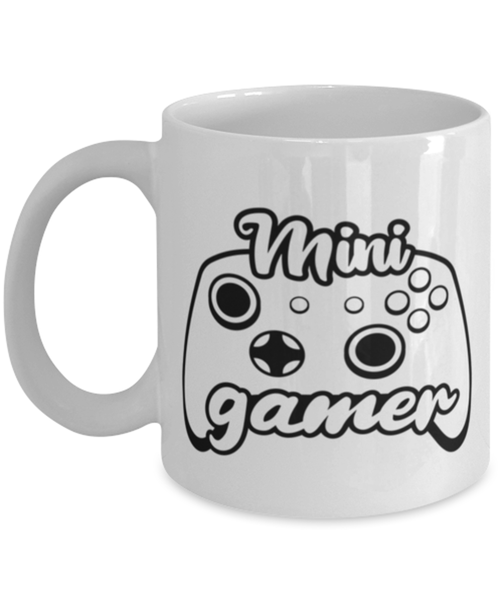 Mini gamer , white Coffee Mug, Coffee Cup 11oz. Model 60075