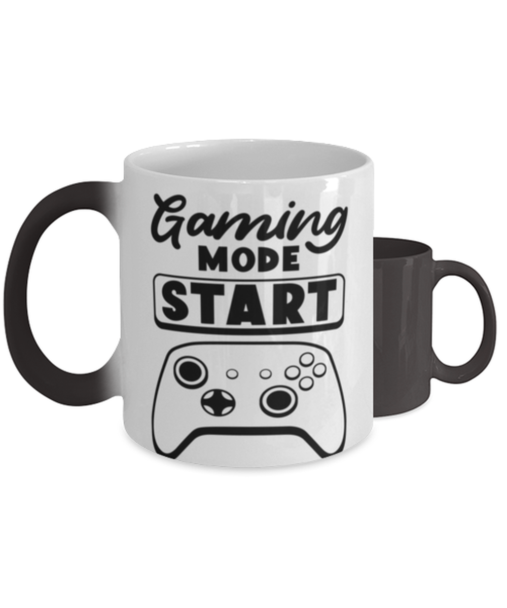 Gaming mode start ,  Heat Sensitive Color Changing Coffee Mug, Magic Coffee Cup. Model 60075