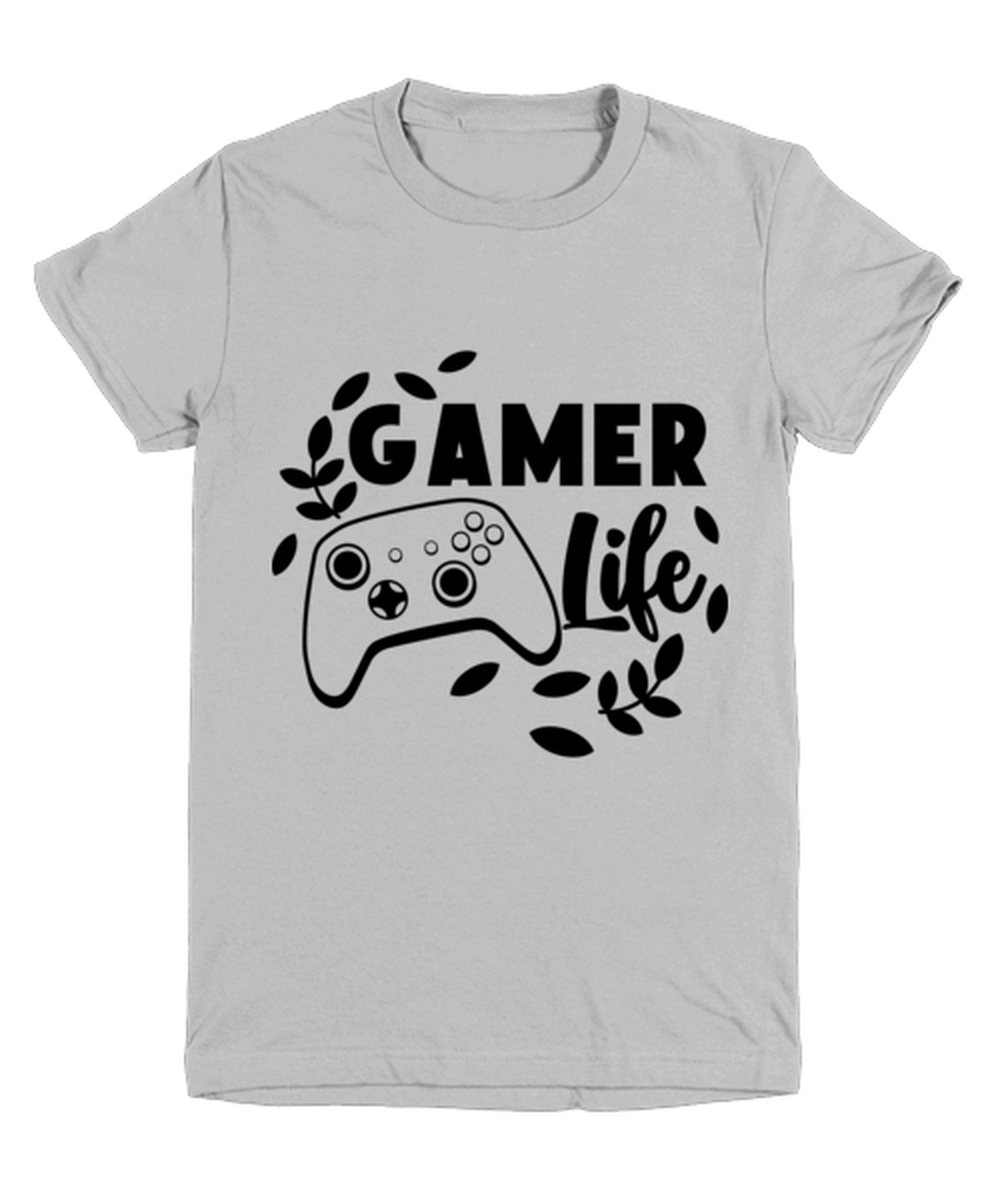 Gamer life , ash Youth Tee. Model 60077