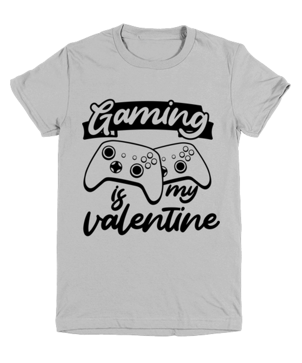 Gaming is my valentine , ash Youth Tee. Model 60077