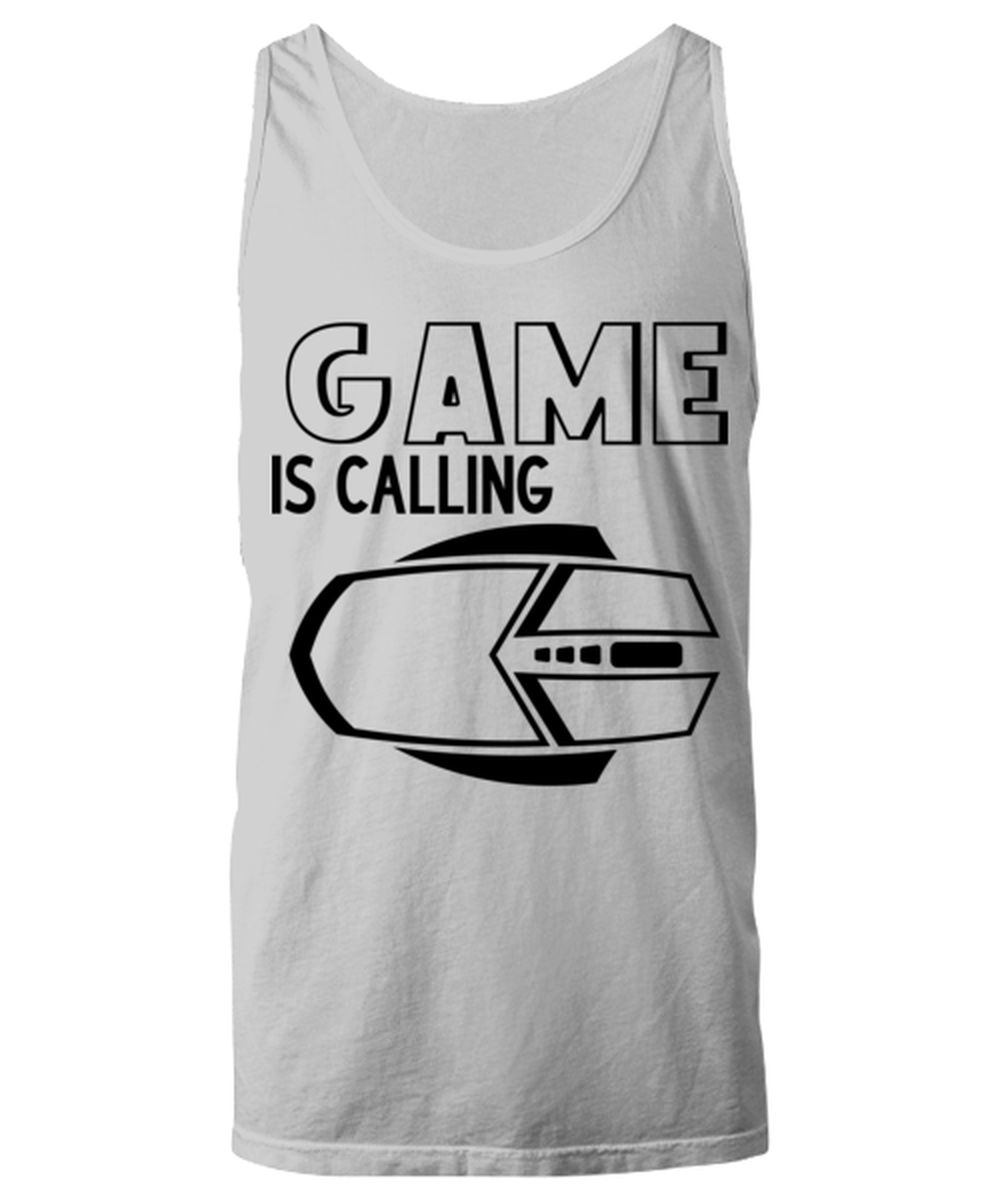 Game is calling , ash Unisex Tanktop. Model 60077