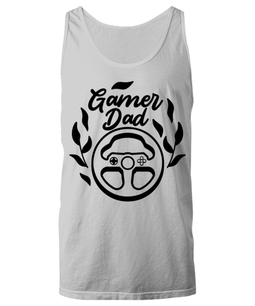 Gamer Dad , ash Unisex Tanktop. Model 60077