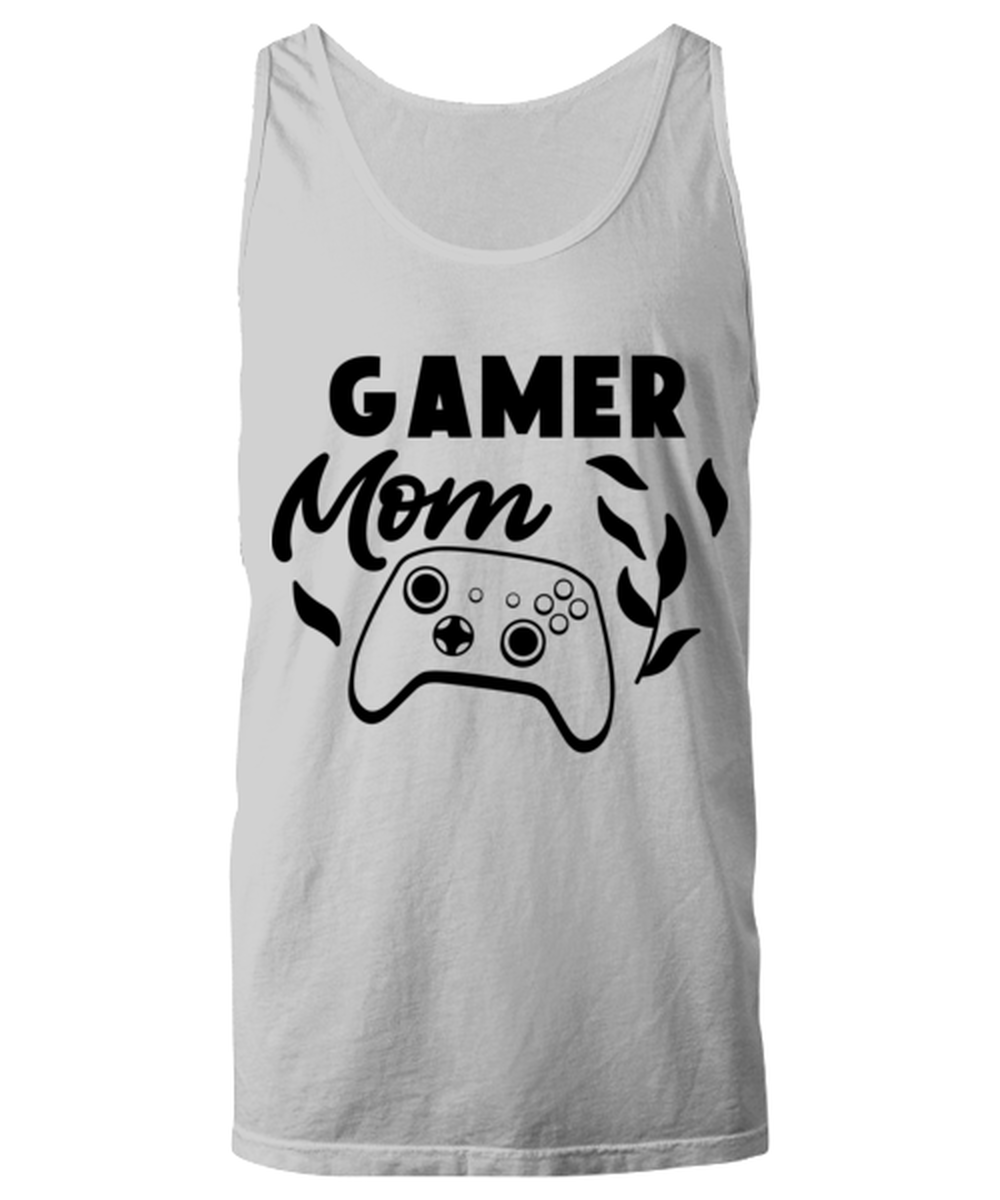 Gamer Mom , ash Unisex Tanktop. Model 60077