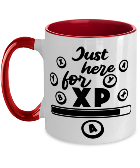 Just here for XP , red Two Tone Coffee Mug. Model 60075