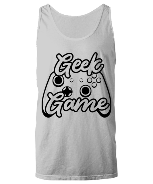Geek game , ash Unisex Tanktop. Model 60077