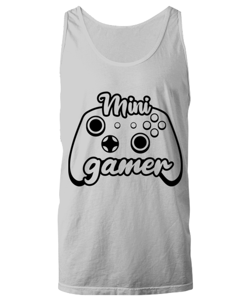 Mini gamer , ash Unisex Tanktop. Model 60077