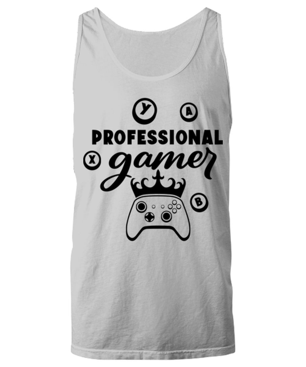 Professional gamer , ash Unisex Tanktop. Model 60077