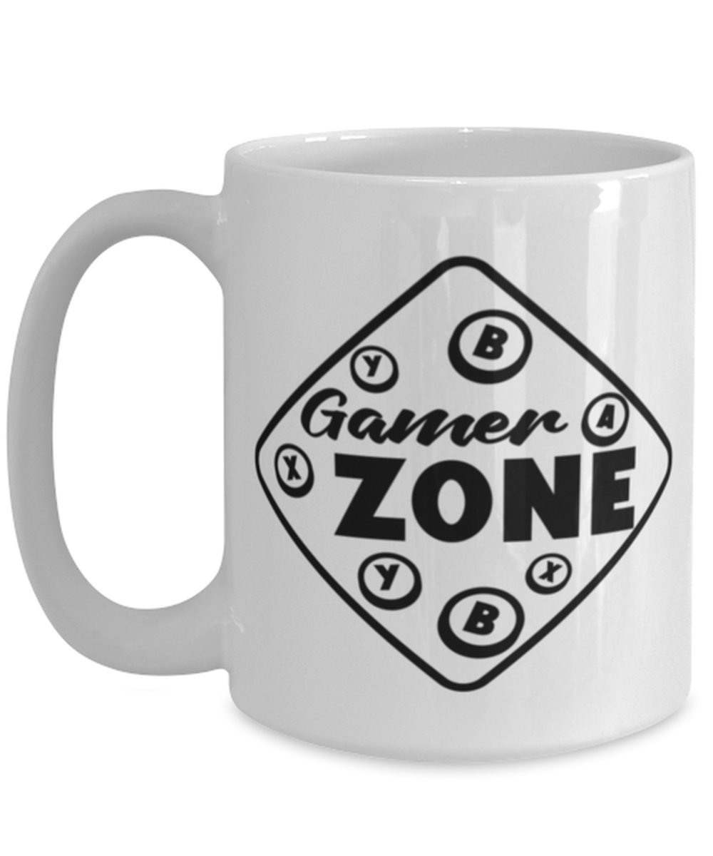 Gamer zone , white Coffee Mug, Coffee Cup 15oz. Model 60075