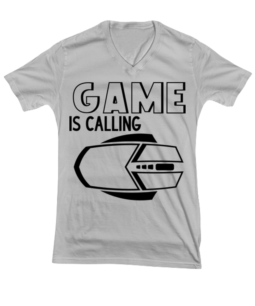 Game is calling , ash Vneck Tee. Model 60077