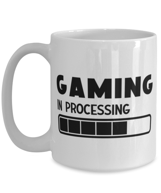 Gaming in processing , white Coffee Mug, Coffee Cup 15oz. Model 60075