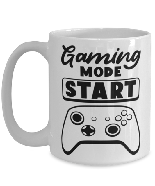 Gaming mode start , white Coffee Mug, Coffee Cup 15oz. Model 60075