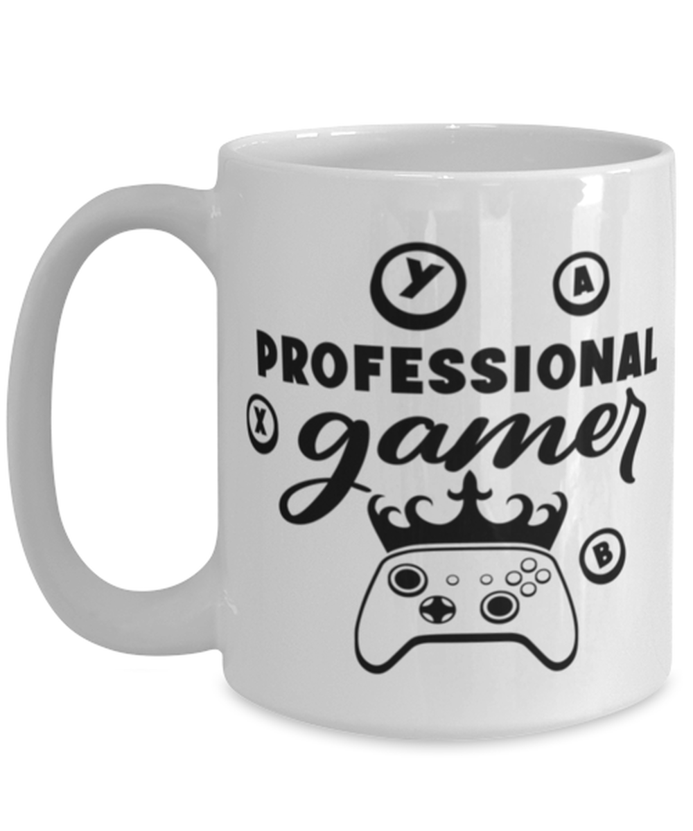 Professional gamer , white Coffee Mug, Coffee Cup 15oz. Model 60075